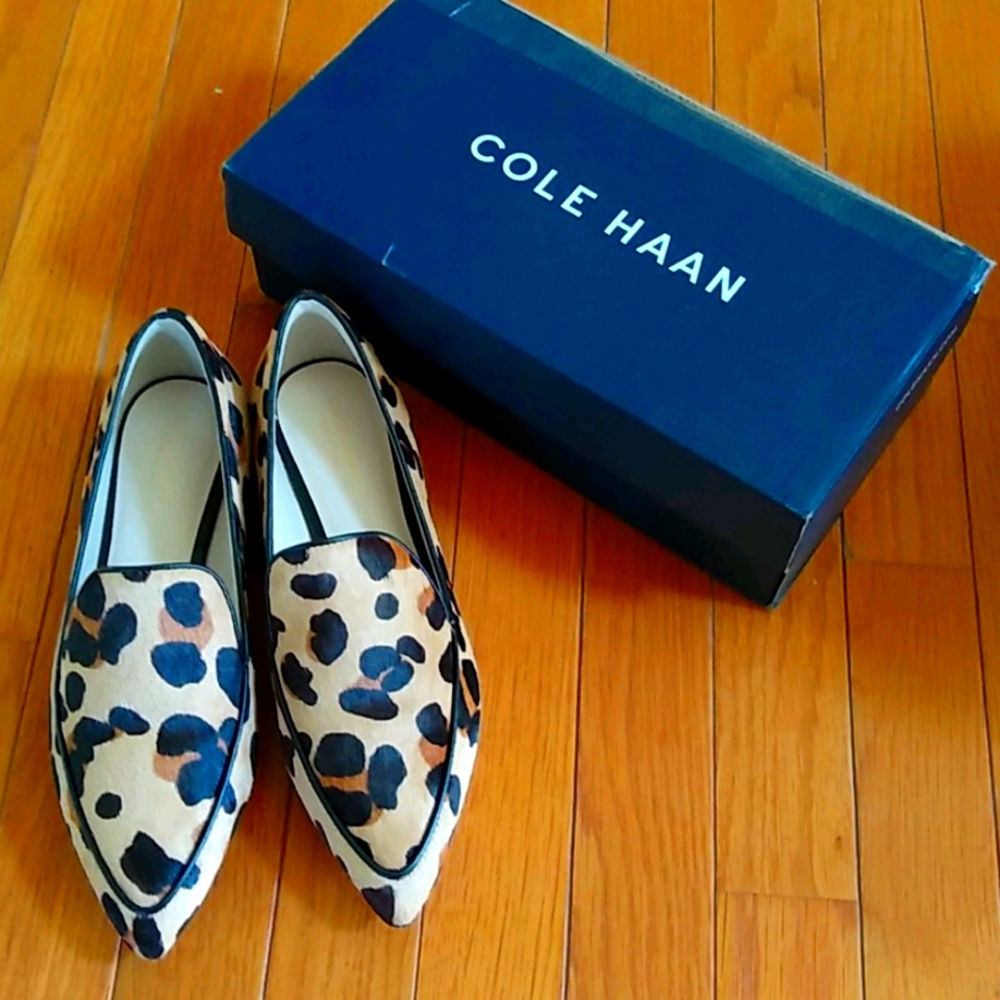 New in box Cole haan jaguar leather flats 6.5b